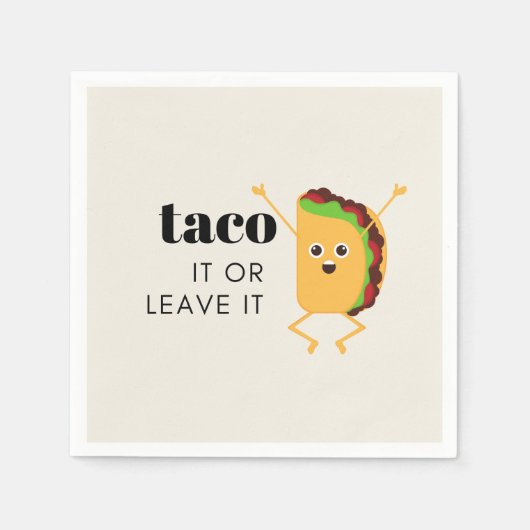 Taco Party Napkins Servet (Voorkant)
