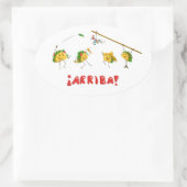 Taco Party Ovale Sticker (Tas)