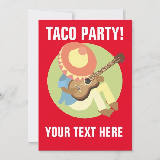 TACO PARTY UITNODIGINGEN (Voorkant)