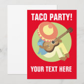 TACO PARTY UITNODIGINGEN (Voorkant / Achterkant)