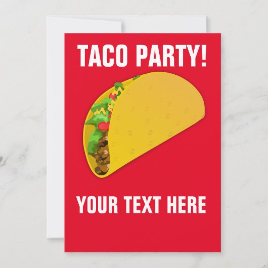 TACO PARTY UITNODIGINGEN (Voorkant)