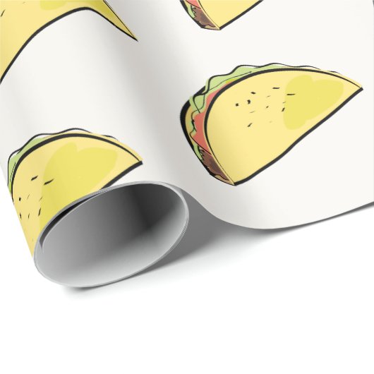 Taco Patroon Crème Cadeaupapier (Rol Hoek)