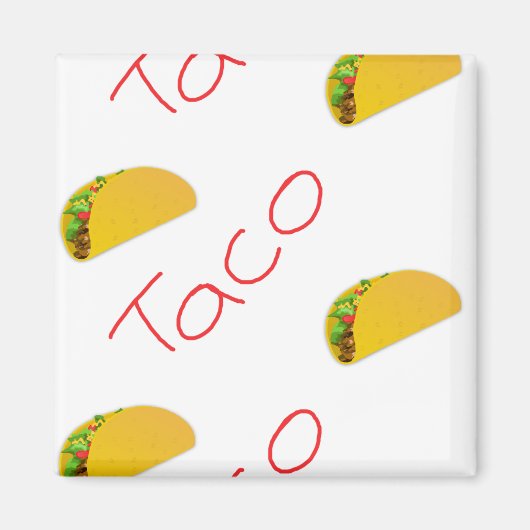 Taco-patroon Magneet (Voorkant)