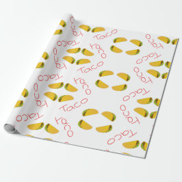 Taco-patroon op cadeaupapier