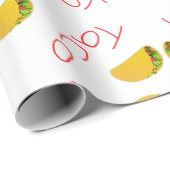 Taco-patroon op cadeaupapier (Rol Hoek)