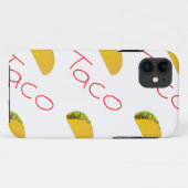Taco-patroon op Case-Mate iPhone case (Achterkant (horizontaal))