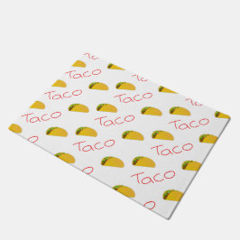 Taco-patroon op deurmat