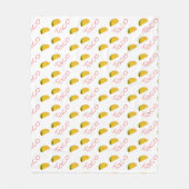 Taco-patroon op fleece deken (Voorkant)