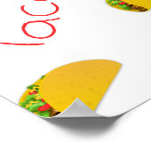 Taco-patroon op poster (Hoek)