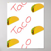 Taco-patroon op poster (Voorkant)