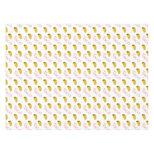 Taco-patroon op tafelkleed (Voorkant (Horizontaal))