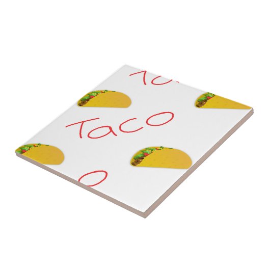 Taco-patroon op tegeltje (Zijkant)