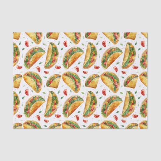 Taco Patroon Tissuepapier (Voorkant)