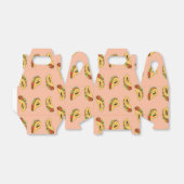 Taco-patroon van het karakter van levensmiddelen bedankdoosjes (Uitgevouwen)