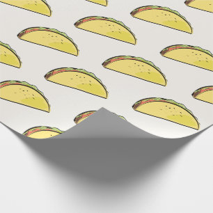Taco Pattern Cream Cadeaupapier
