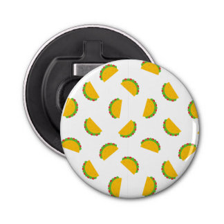 Taco Pattern Print Bottle Open Button Flesopener