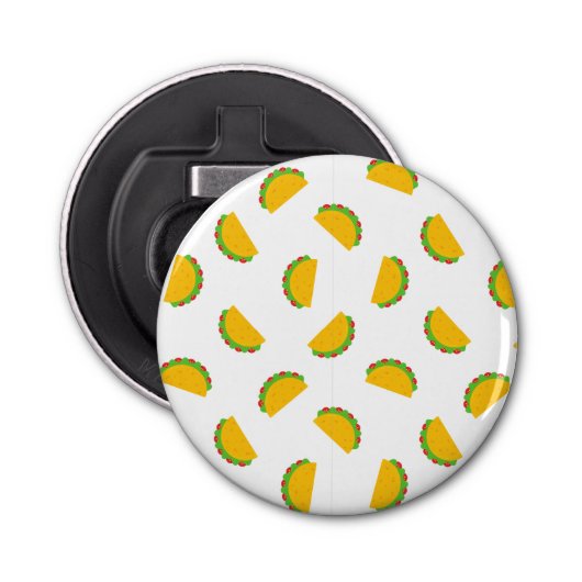 Taco Pattern Print Bottle Open Button Flesopener (Voorkant)