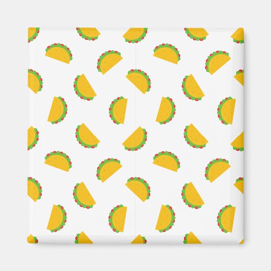 Taco Pattern Print Magneet (Voorkant)