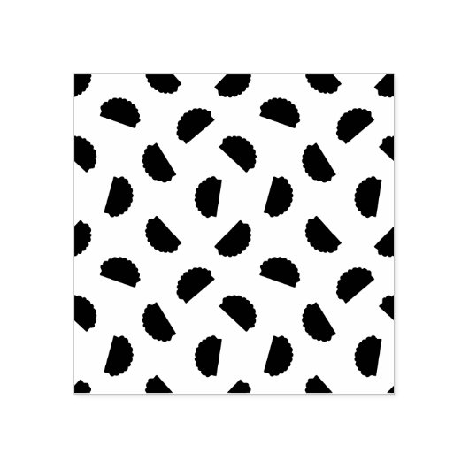 Taco Pattern Print Rubber Stamp Rubberstempel (Afrduk)