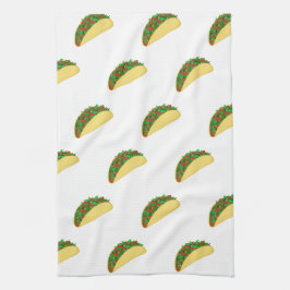 Taco Pattern White Theedoek