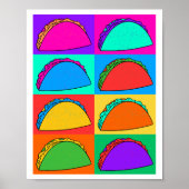 Taco Pop Art Poster (Voorkant)