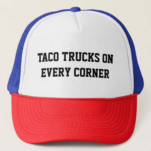 TACO PROBEERT OP ELKE CORNER TRUCKER PET (Voorkant)