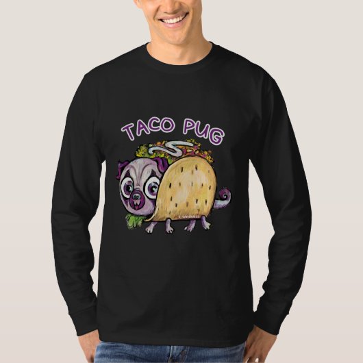 Taco Pug Classic T-shirt 253 (Voorkant)
