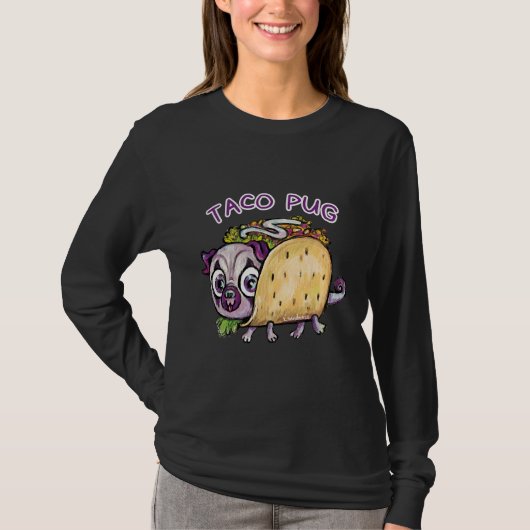 Taco Pug Classic T-shirt 253 (Voorkant)