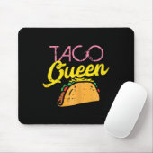 Taco Queen Funny Cinco de Mayo Mexicaanse Eten Foo Muismat (Met muis)