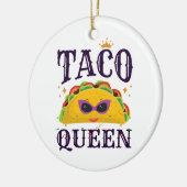 Taco Queen Love Tacos Women Keramisch Ornament (Links)