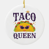 Taco Queen Love Tacos Women Keramisch Ornament (Achterkant)