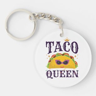 Taco Queen Love Tacos Women Sleutelhanger