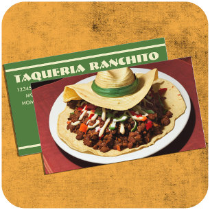 Taco Ranchito met QR-code Klantenkaartje