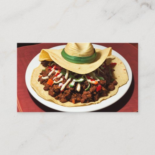 Taco Ranchito met QR-code Klantenkaartje (Voorkant)
