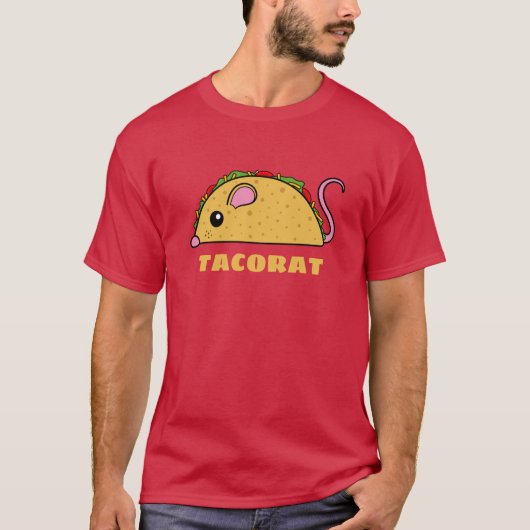 Taco Rat T-Shirt (gele tekst) (Voorkant)