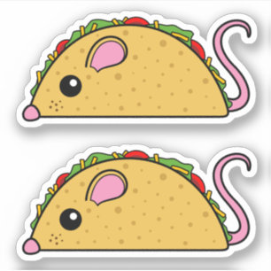 Taco Rat Vinyl Stickers