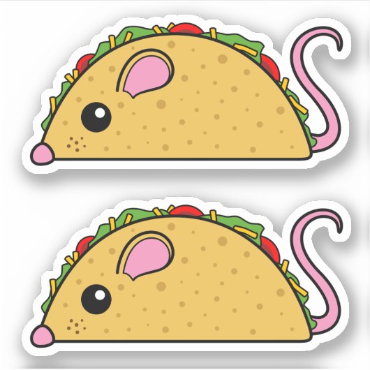 Taco Rat Vinyl Stickers (Voorkant)