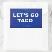 Taco Rechthoekige Sticker (Tas)