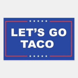 Taco Rechthoekige Sticker