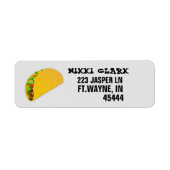 TACO-RETURN ADRES-ETIKETTEN ETIKET (Voorkant)