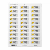 TACO-RETURN ADRES-ETIKETTEN ETIKET (Full Sheet)