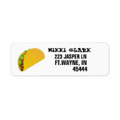 TACO-RETURN ADRES-ETIKETTEN ETIKET (Voorkant)