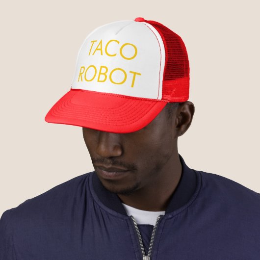 TACO ROBOT Frank Rositano Trucker Hat Trucker Pet (In situ)