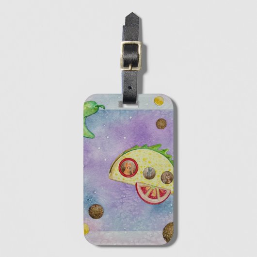 Taco Rocket Bagagelabel (Voorkant (verticaal))