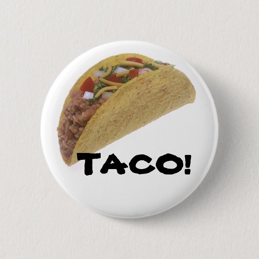 TACO. RONDE BUTTON 5,7 CM (Voorkant)
