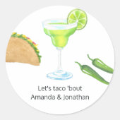 Taco Ronde Sticker (Voorkant)