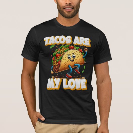 Taco’s zijn mijn liefde t-shirt (Voorkant)