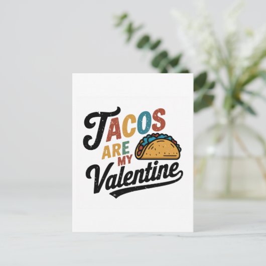Taco’s zijn mijn Valentijn Briefkaart (Staand voorkant)