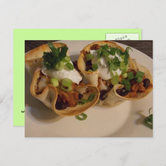 Taco Salad bowls Card Briefkaart (Voorkant / Achterkant)