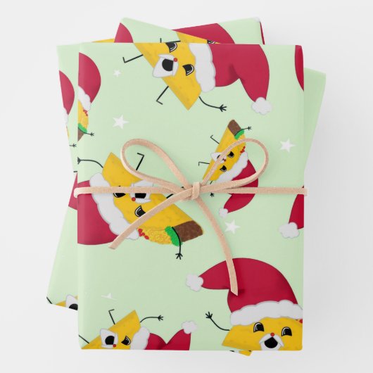 Taco Santa Wrapping Paper Sheets (In situ)